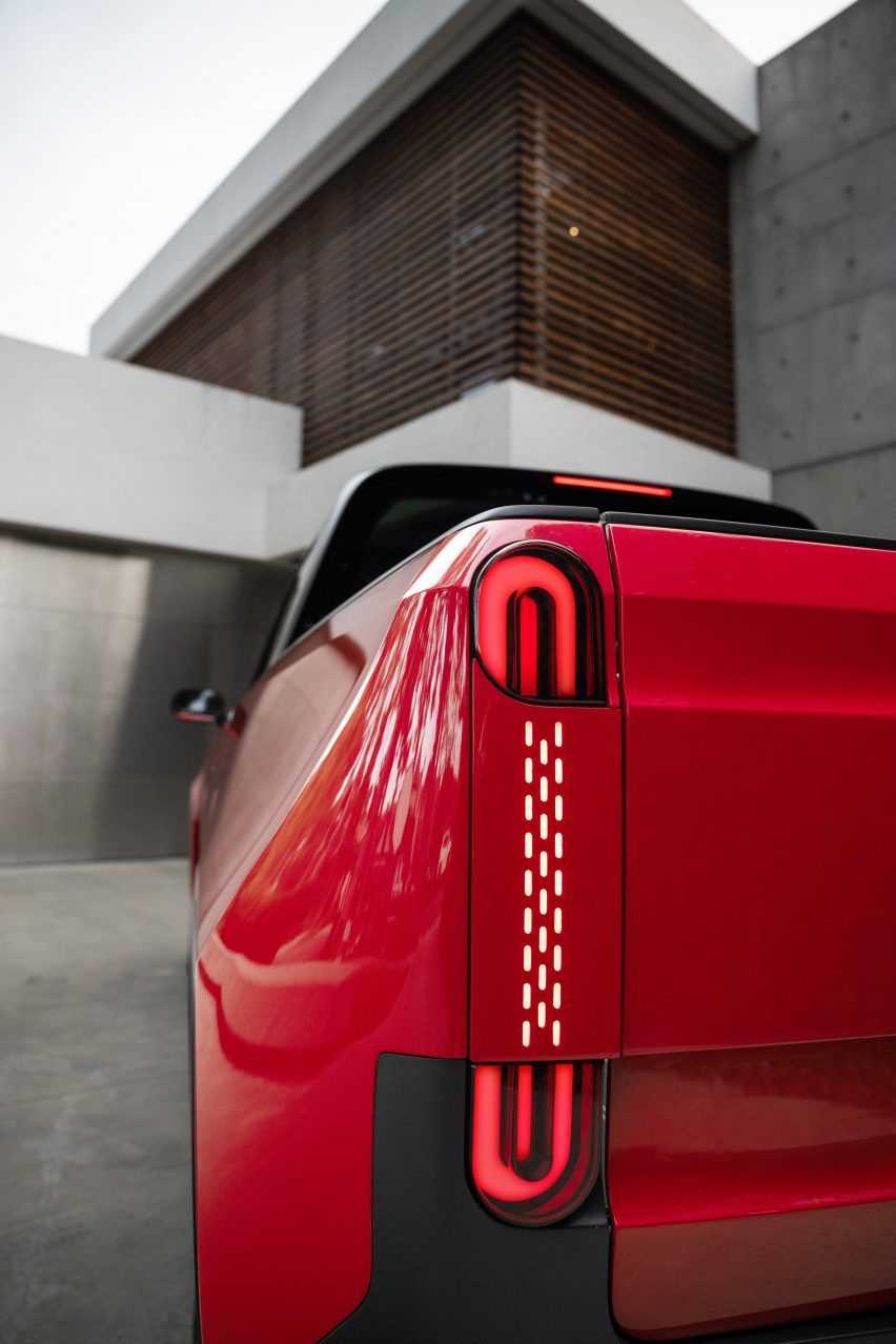 MT1 Electric truck prototype in red