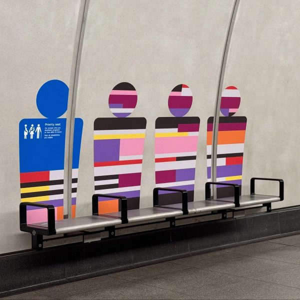 TfL posters on London's Elizabeth Line