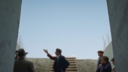A still from The Brutalist