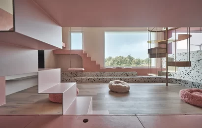 pink room for cats