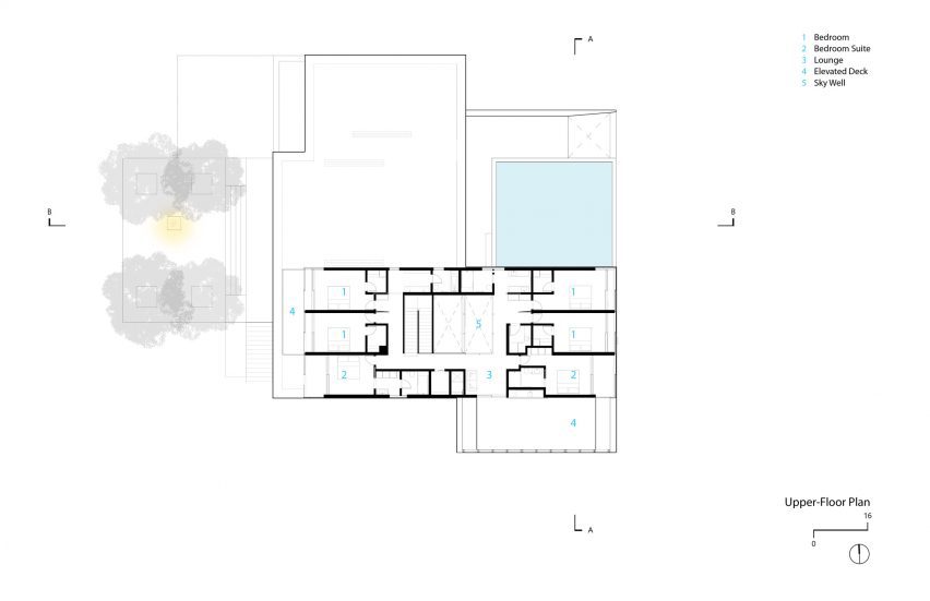 Upper floor plan