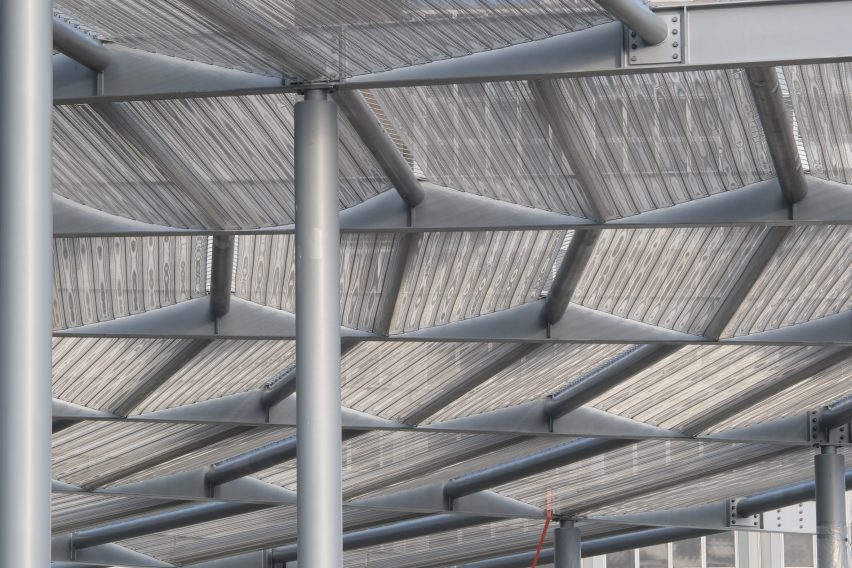 Villejuif-Gustave Roussy metro station by Dominique Perrault Architecture