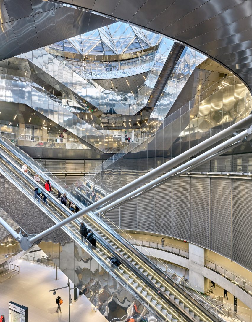 Villejuif-Gustave Roussy metro station by Dominique Perrault Architecture