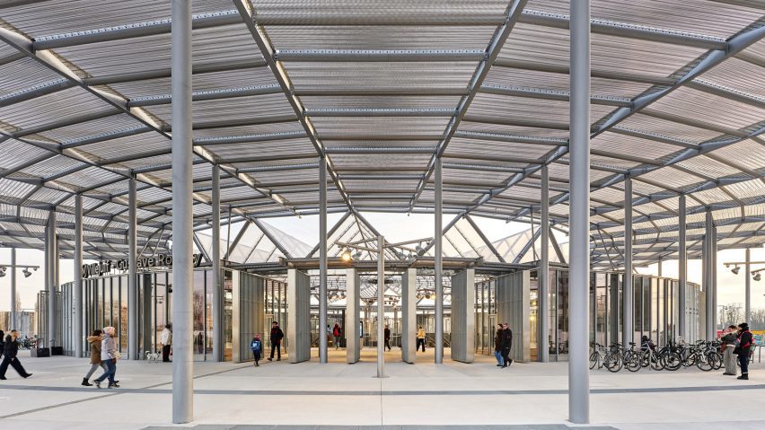Villejuif-Gustave Roussy metro station by Dominique Perrault Architecture