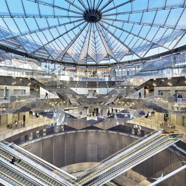 Villejuif-Gustave Roussy metro station by Dominique Perrault Architecture