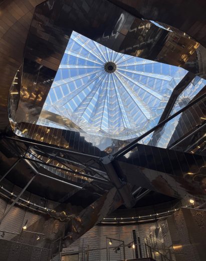 The interior of Villejuif-Gustave Roussy metro station by Dominique Perrault Architecture