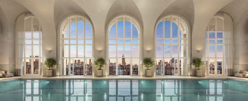 A rendering of a pool