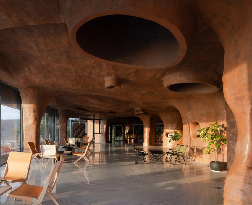 Cave-like interior of an event space in China by 3andwich Design