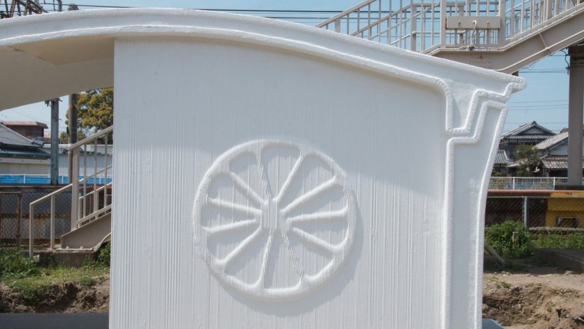 3D printed train station in Japan