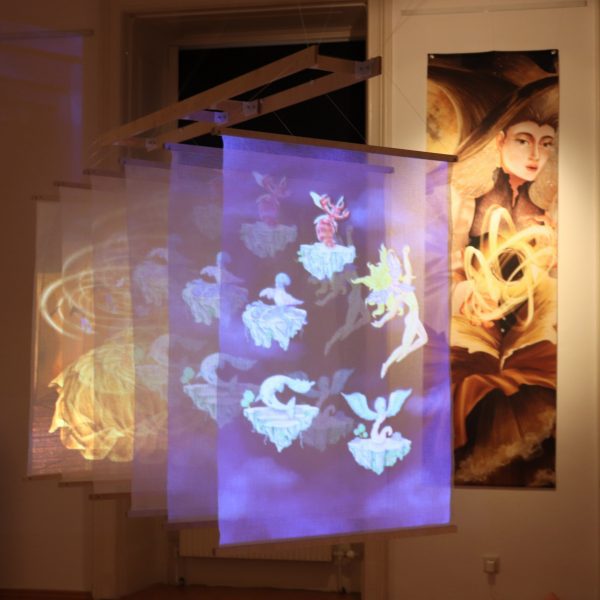 Photo of screens with prints on them