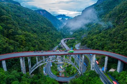 Bird's eye view of Kelok Sembilan Flyover
