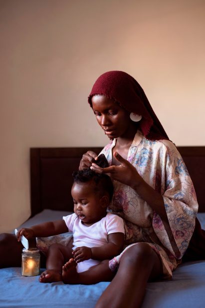 Care by Dola Posh, featuring her caring for her daughter
