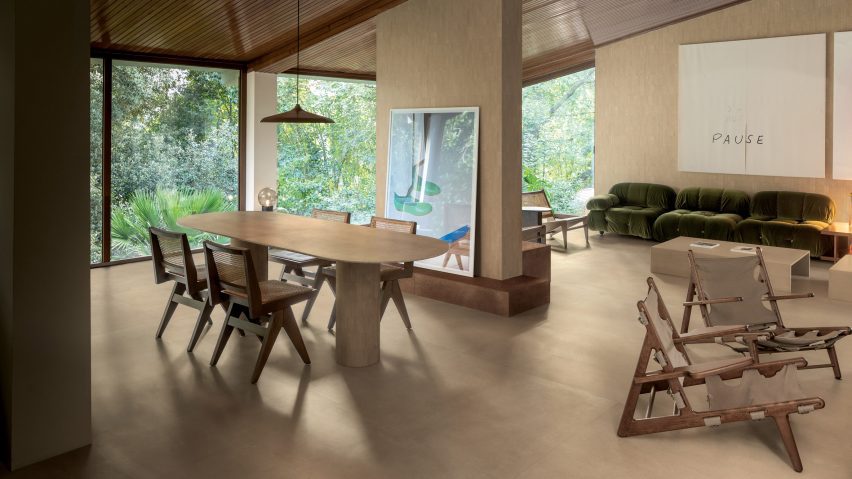 Photo of living room with surfaces by Florim