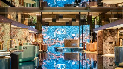 Gessi's Beyond the Extraordinary experience featuring its bathroom collections
