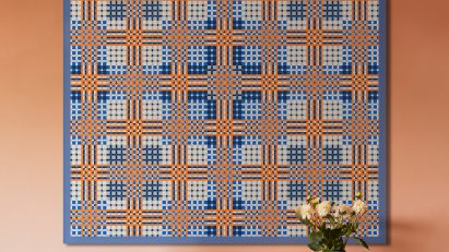 Mathematically generated geometric wall hanging