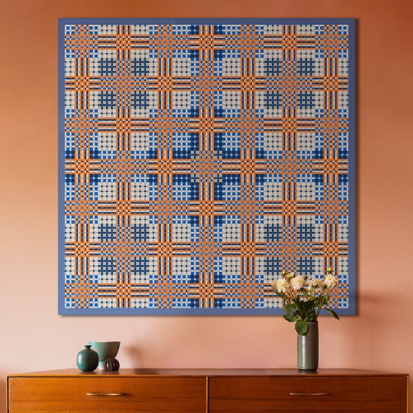 Mathematically generated geometric wall hanging