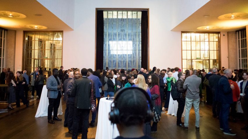 Photo of people at RIBA headquarters in London