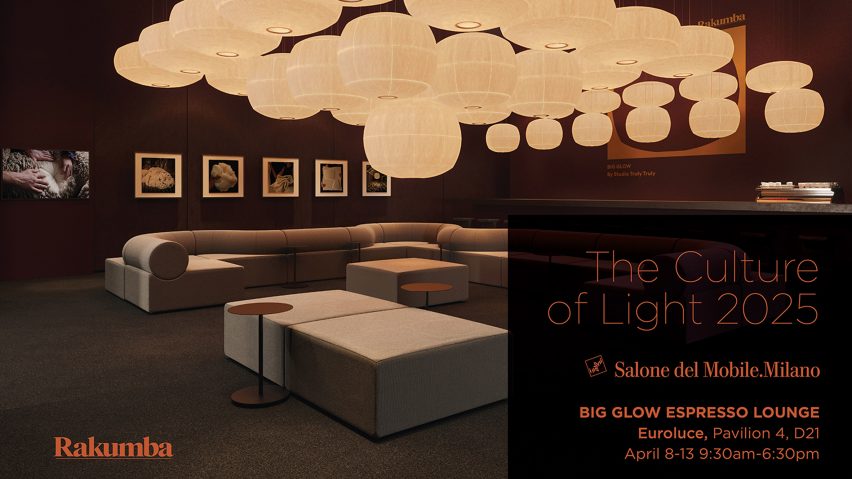Photo of lighting by Rakumba with text overlay