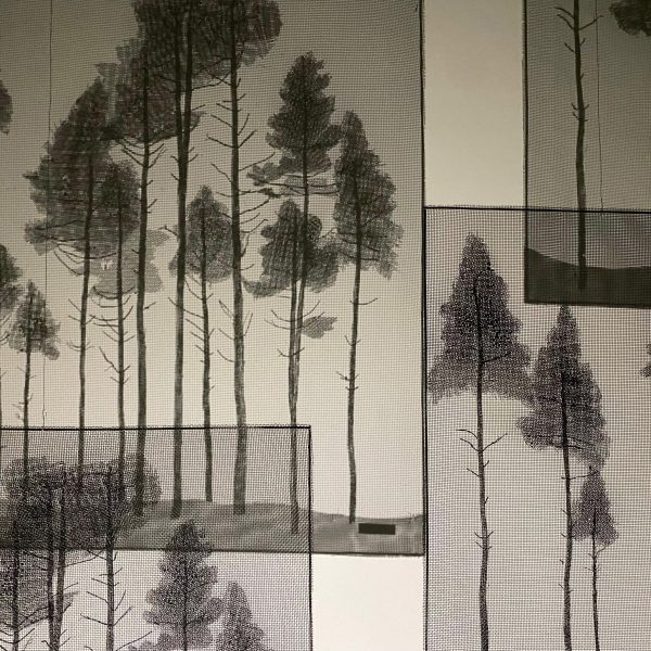 Photo of textiles with tree print