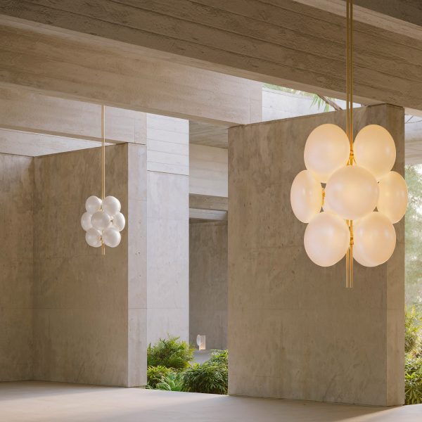 Aeris chandeliers by Ross Gardam