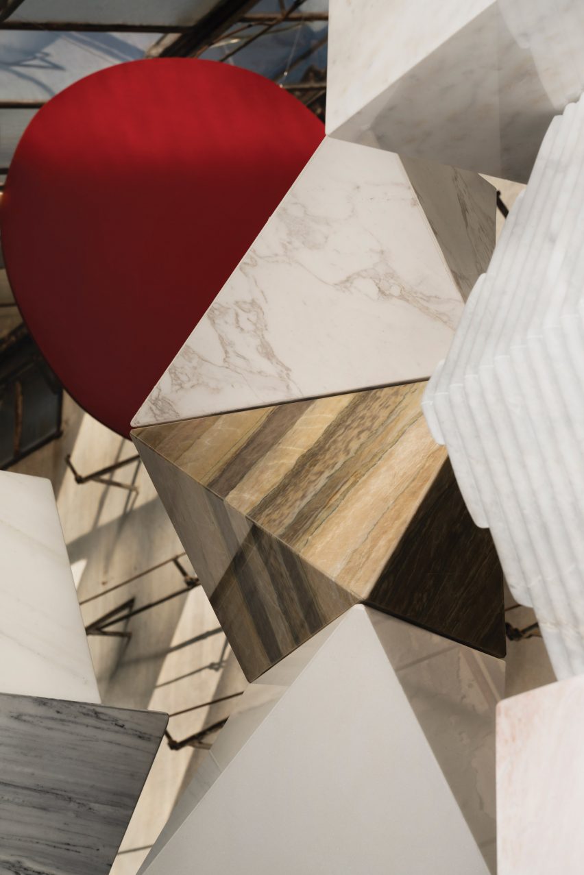 Objects of Common Interest creates towering totems from Greek marble offcuts