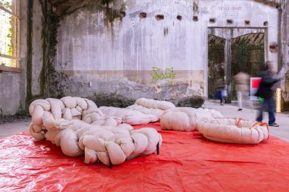 Burg Halle students turn recycled mattress covers into playful seating