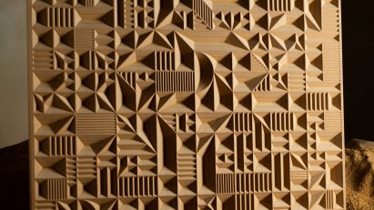 Carved MDF in Deus Ex Machina by Arno Hoogland