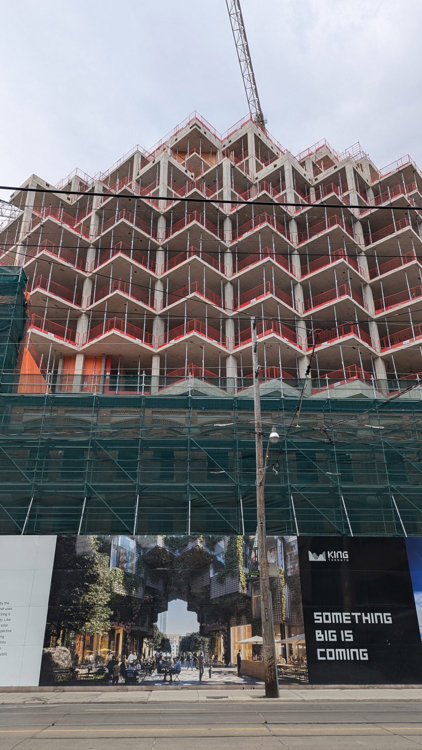 Toronto BIG construction images King West
