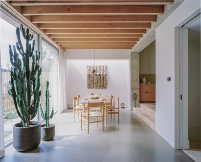 Living space interior within Lordship House in London