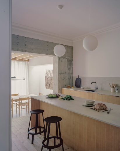 Kitchen interior at home extension by Bindloss Dawes
