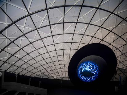 Interior of Blue Ocean Dome by Shigeru Ban