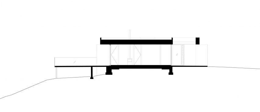 Section of House Djurö by Campus