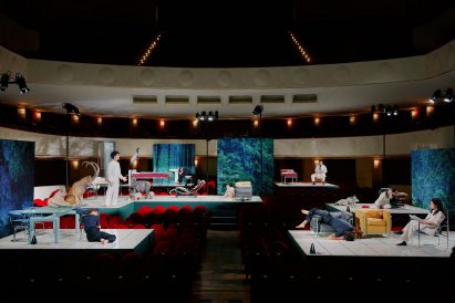 Scenography of Staging Modernity play by Formafantasma and Cassina at Milan design week 2025