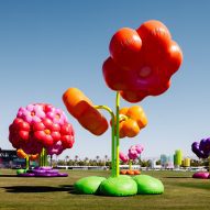 Coachella Flower isntallation