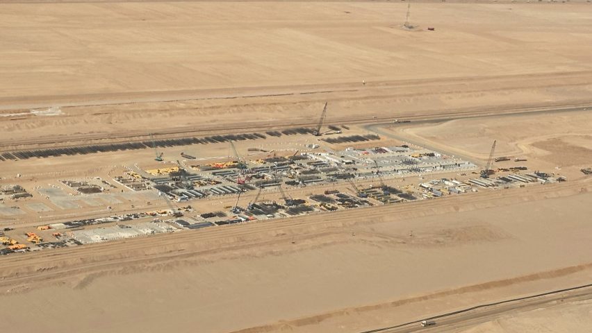 The Line city construction