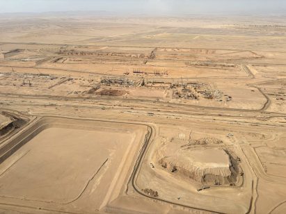 Construction on The Line at Neom