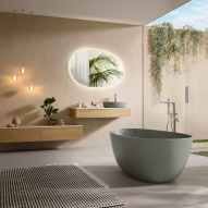 Villeroy & Boch's Antao range in a contemporary earthy bathroom interior