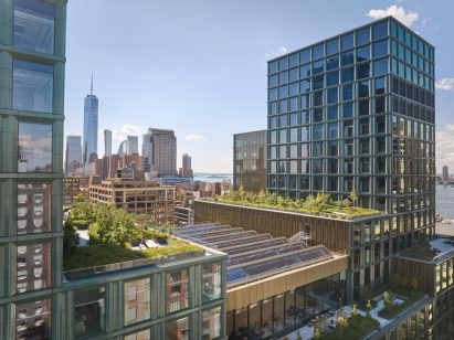 Disney HQ green terracotta New York