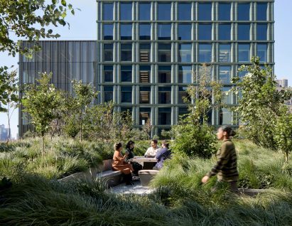 Disney HQ green terracotta New York