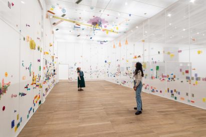 Textile installation by Do Ho Suh at Tate Modern