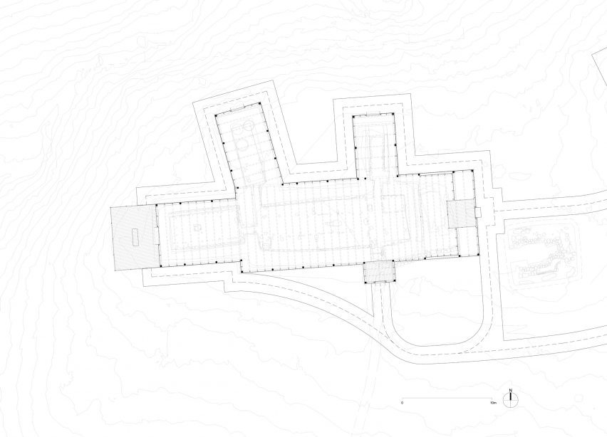 Floor plan of the Stöng Viking ruins shelter in Iceland by Sp(r)int Studio