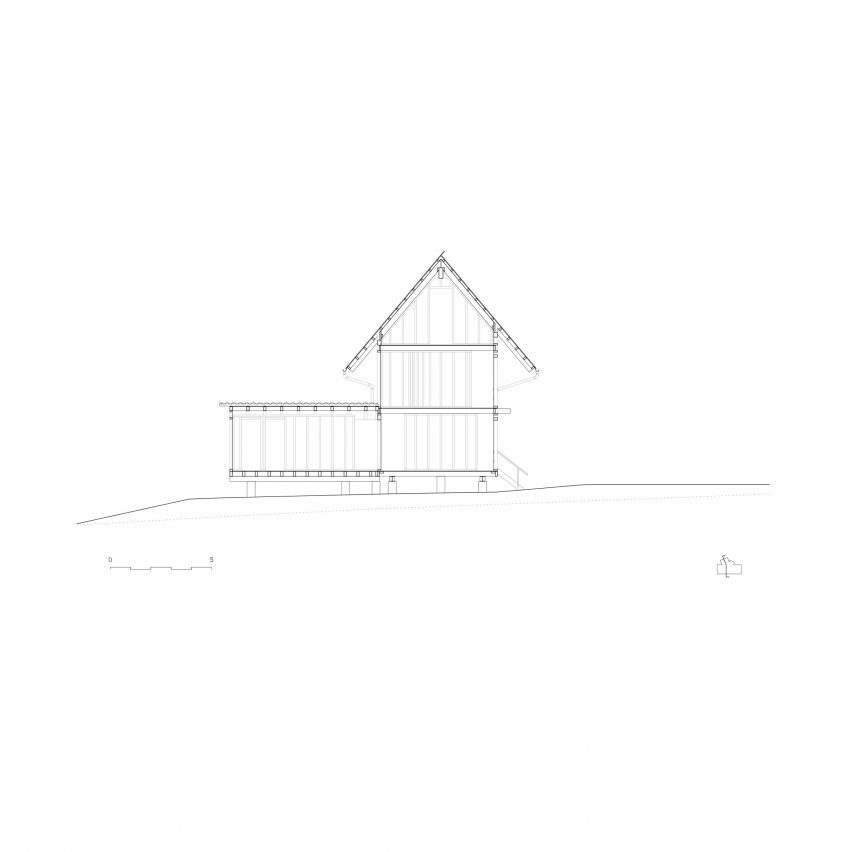 Section of the Learning House in Bavaria by Max Otto Zitzelsberger