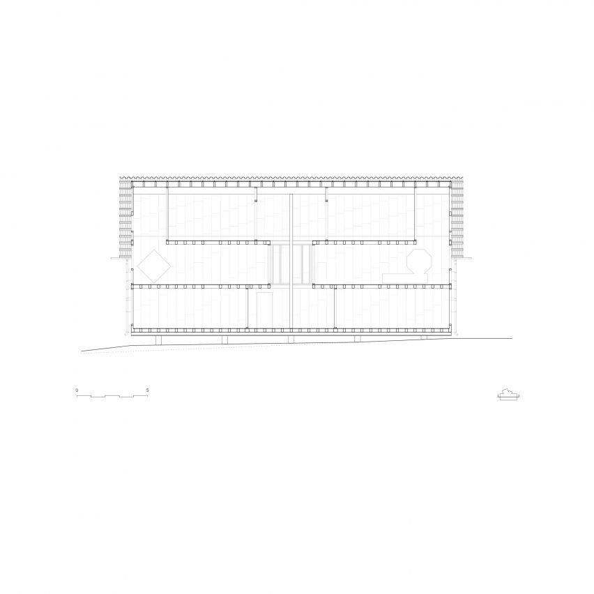 Section of the Learning House in Bavaria by Max Otto Zitzelsberger