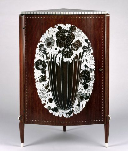 Cabinet with ivory inlay by Ruhlmann