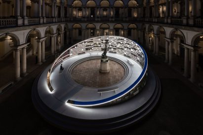 Rotating library in Milan