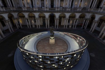 Courtyard installation in Milan