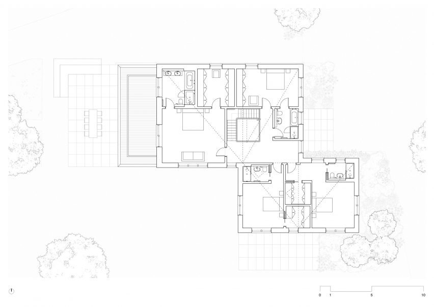 First floor plan of Field House by Wilkinson King Architecture