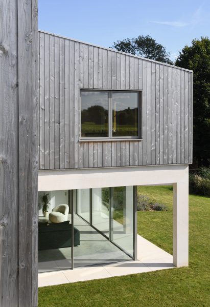 West Sussex home with limestone loggia