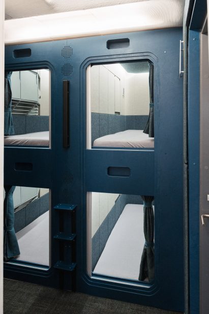 Bedroom units in a storage unit