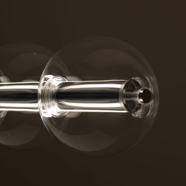 Glass bubbles form Luce Sferica lights by Ronan Bouroullec for Flos